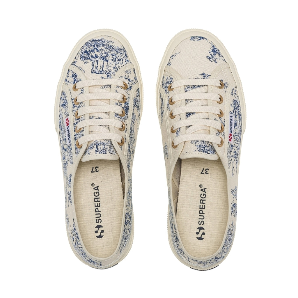 2750 TOILE DE JOUY - BEIGE NATURAL BLUE