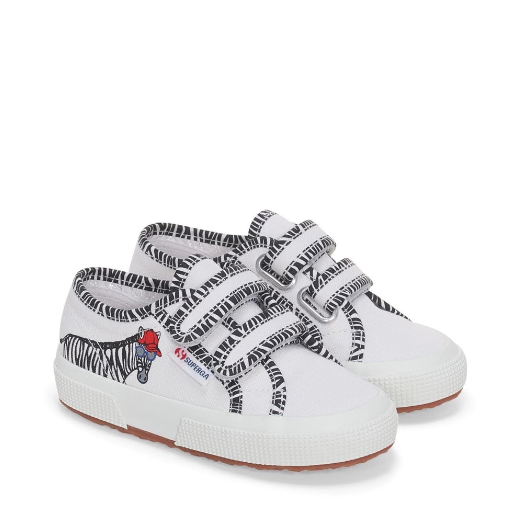 2750 KIDS STRAP ZEBRA A7J WHITE BLACK
