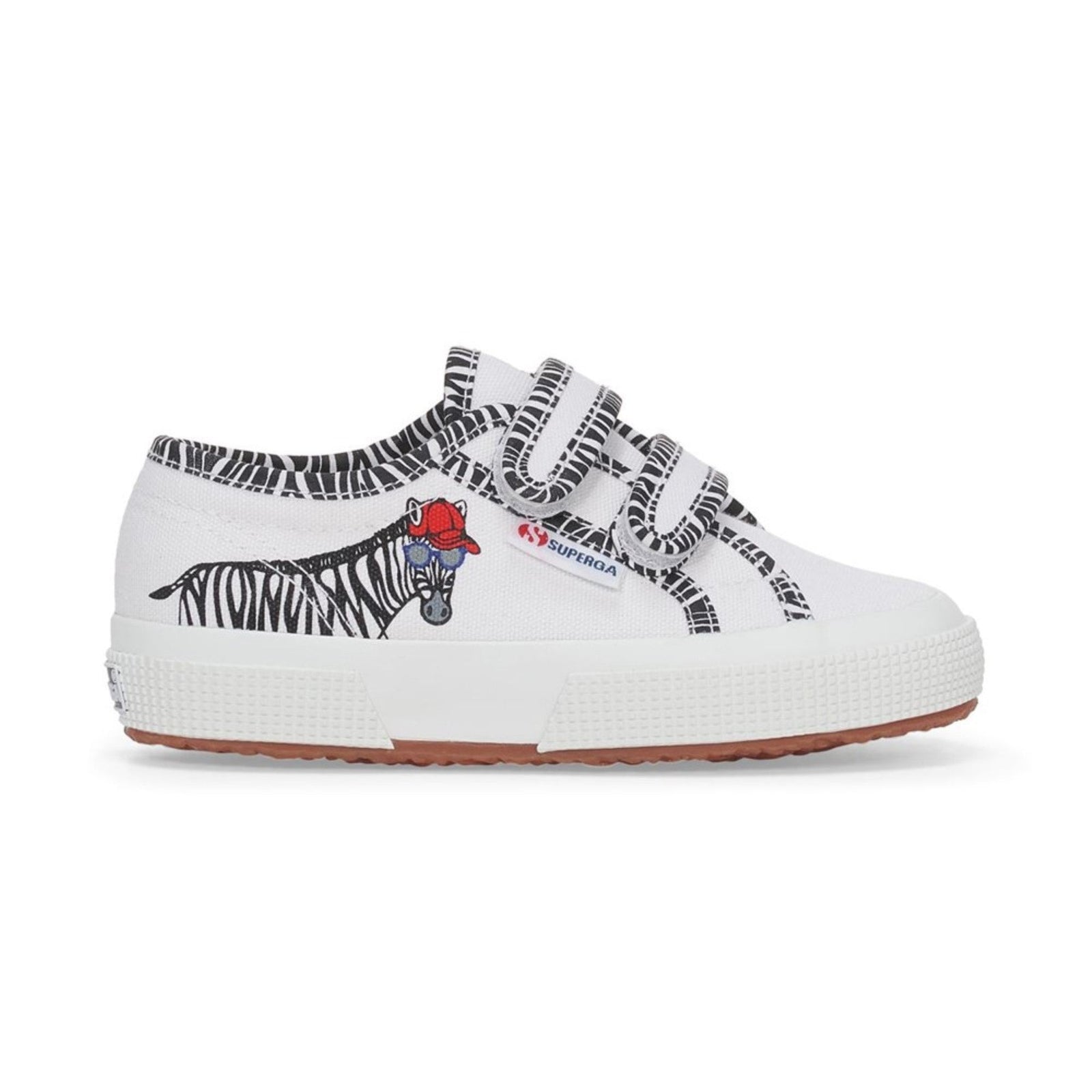 2750 KIDS STRAP ZEBRA A7J WHITE BLACK