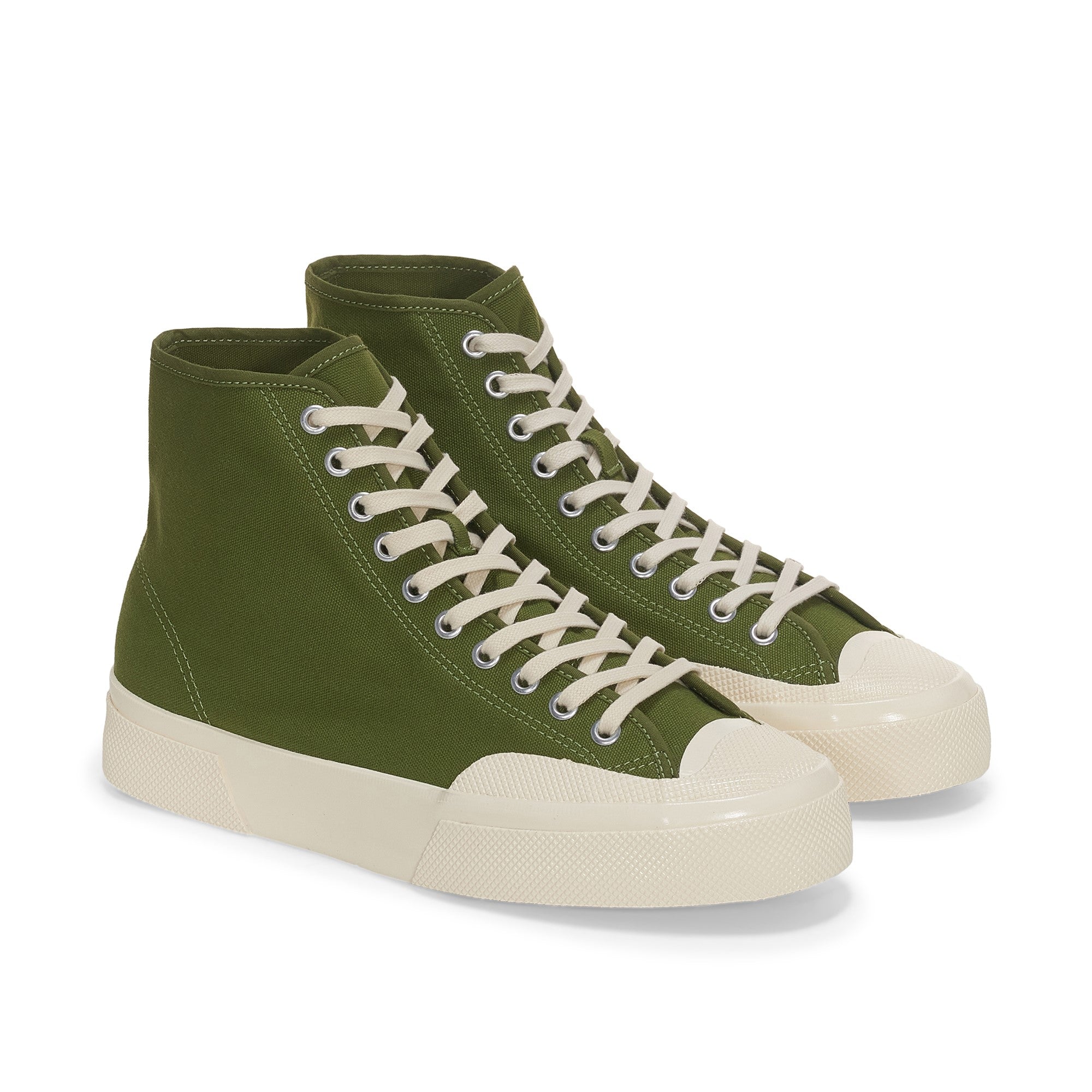 2433 WORKS HIGH - GREEN OFF WHITE