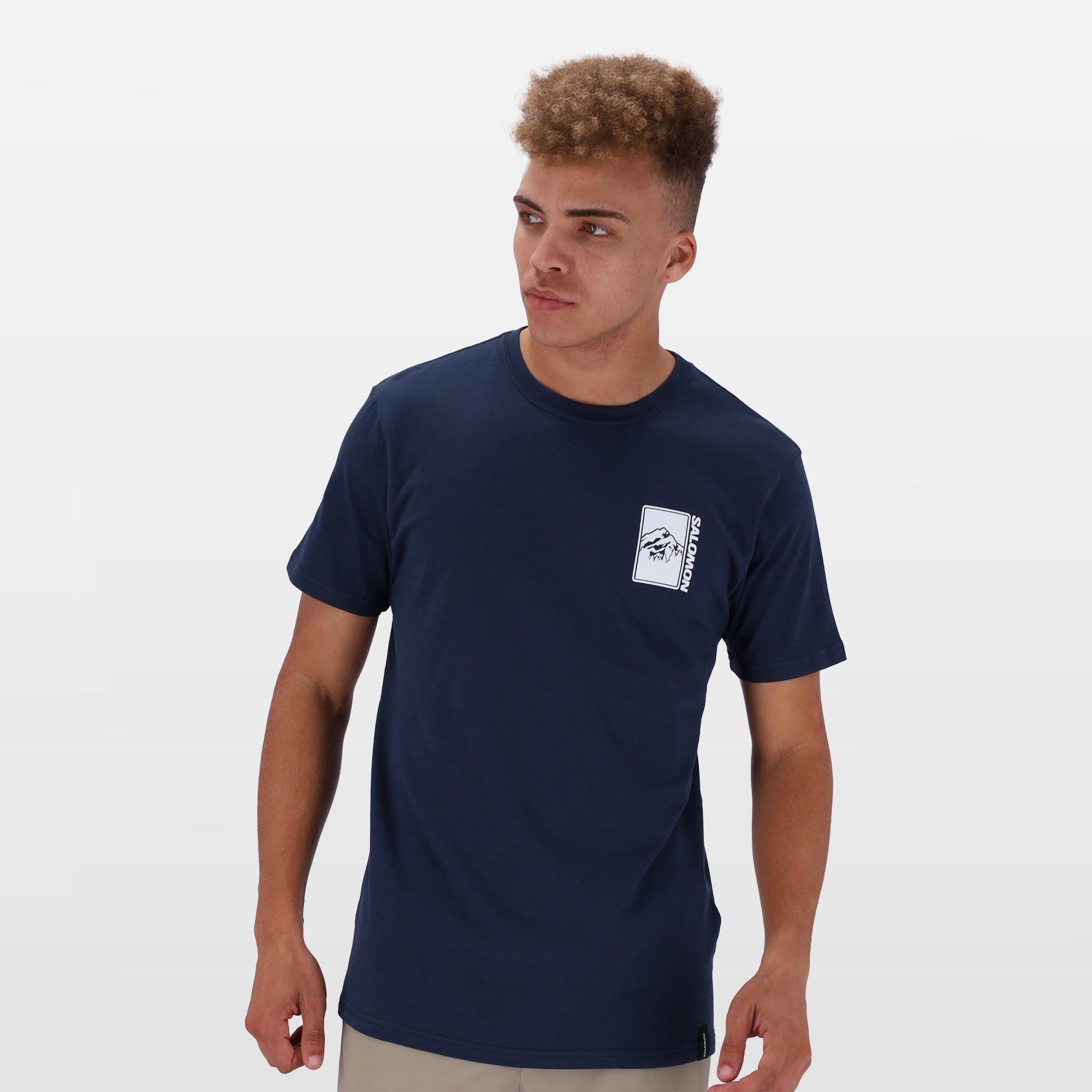 Salomon Men's Quiver Cotton Graphic T-Shirt – Comfortable Standard Fit Casual Wear