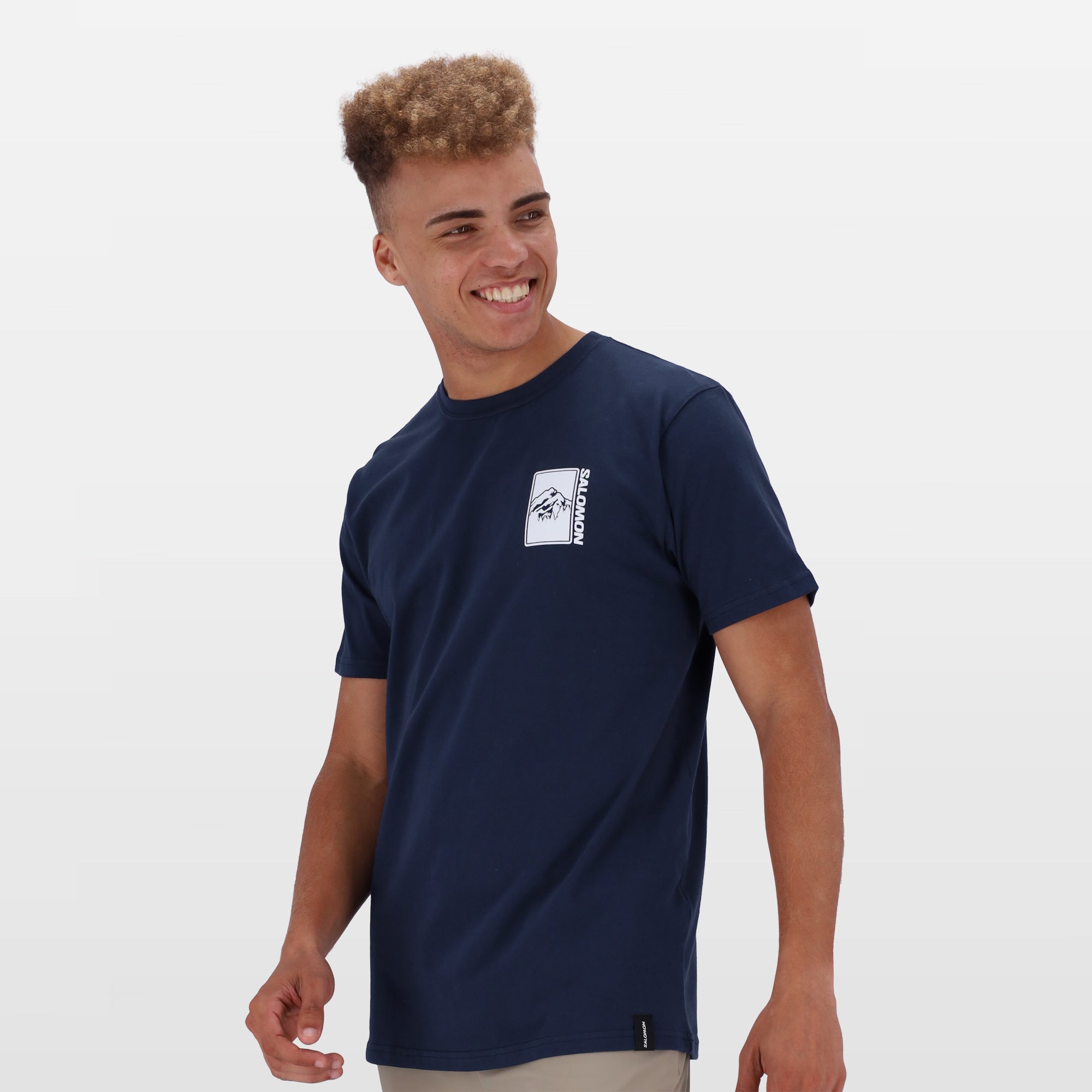 Salomon Men's Quiver Cotton Graphic T-Shirt – Comfortable Standard Fit Casual Wear