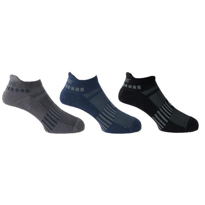 Hi-Tec Men's Cushioned Sport Performance Socks 3-Pack for Comfort