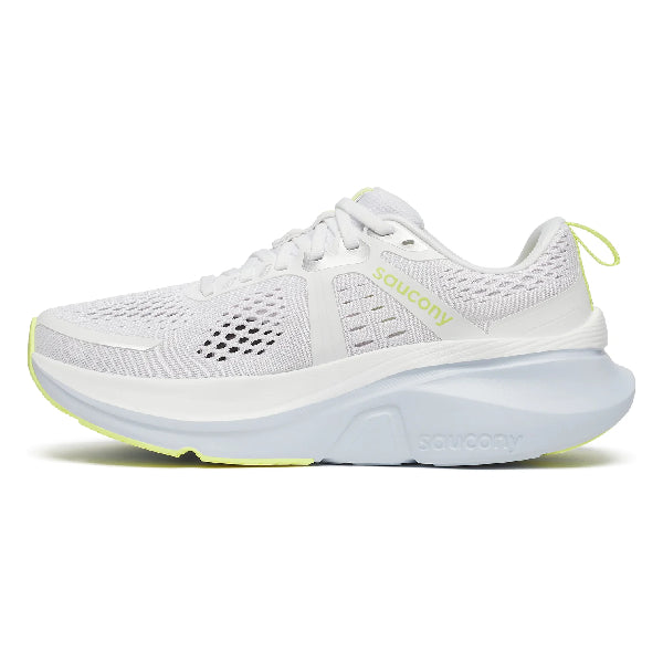 Saucony Guide 18 White/Ice Melt Blanc Wide