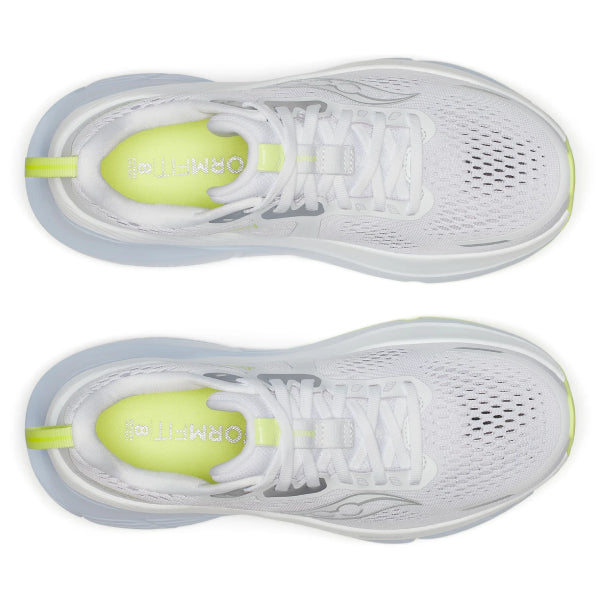 Saucony Guide 18 White/Ice Melt Blanc Wide