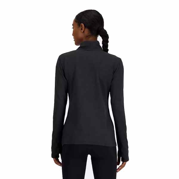 New Balance Sport Essentials Space Dye 1/4 Zip Black