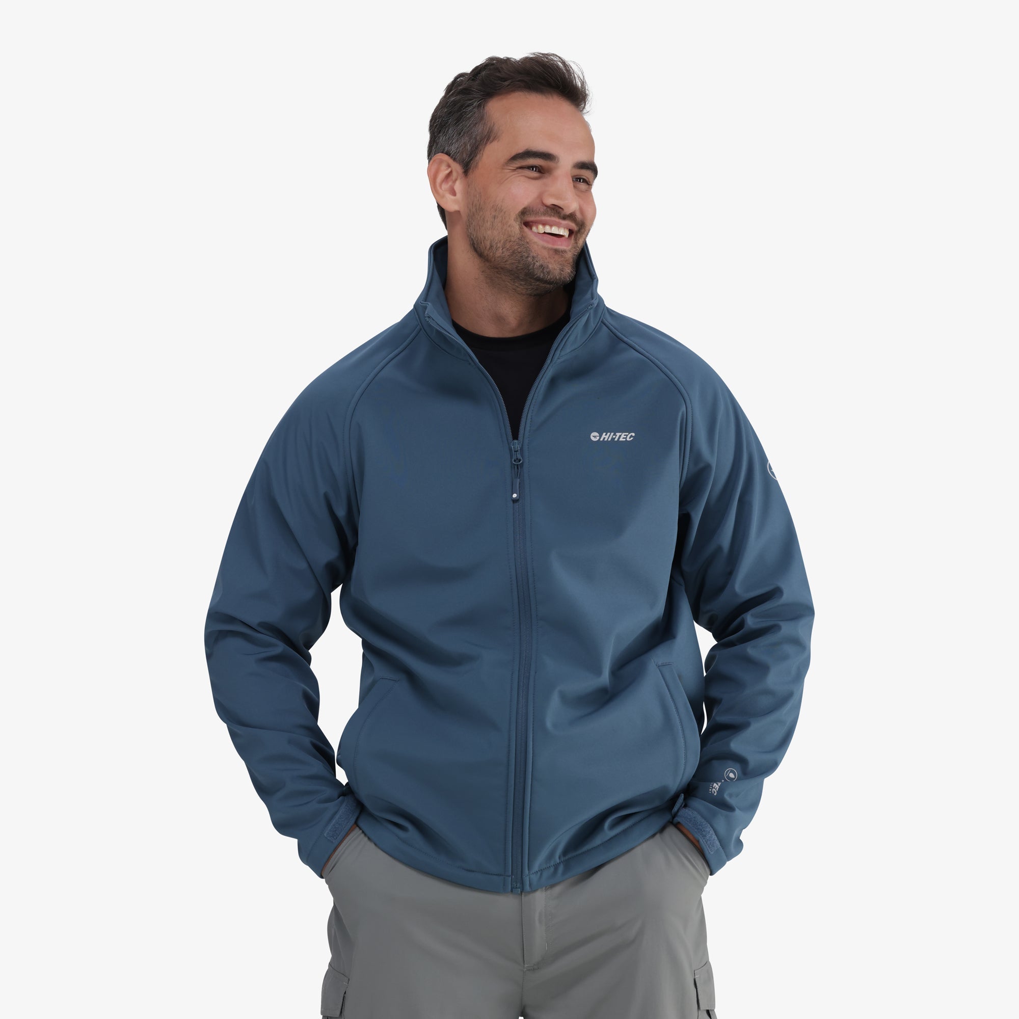 Hi-Tec Men's Nimba Water-Repellent Microfleece Lined Softshell Jacket for Outdoor