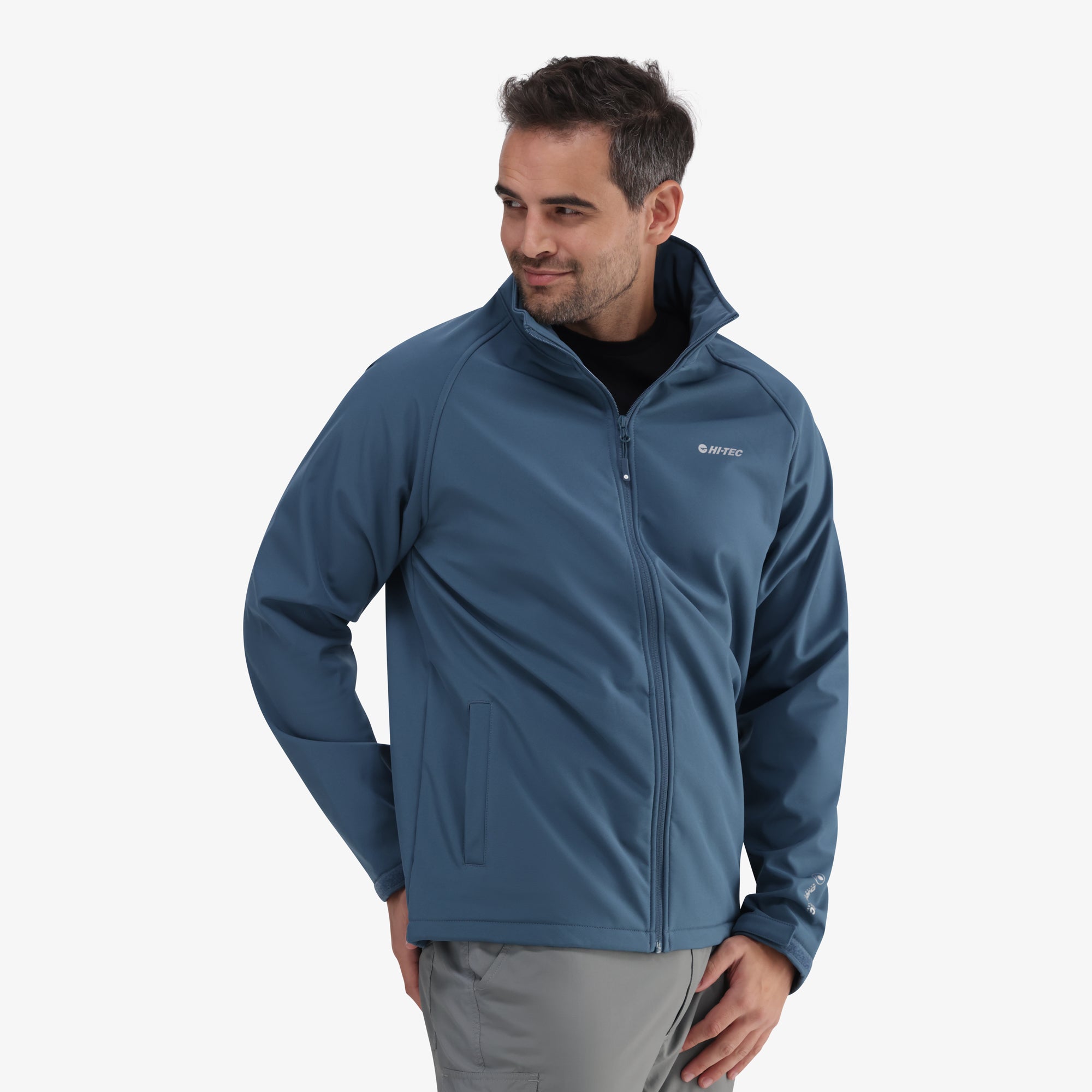 Hi-Tec Men's Nimba Water-Repellent Microfleece Lined Softshell Jacket for Outdoor