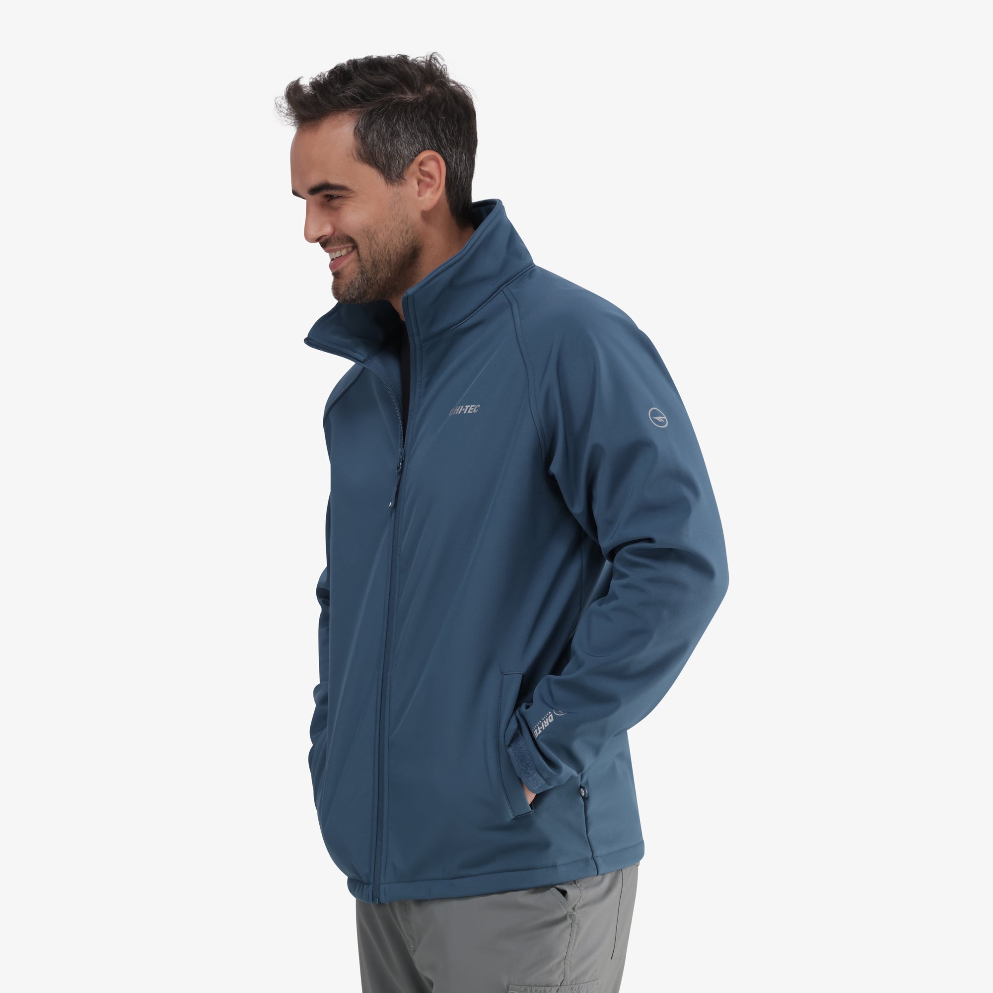 Hi-Tec Men's Nimba Water-Repellent Microfleece Lined Softshell Jacket for Outdoor