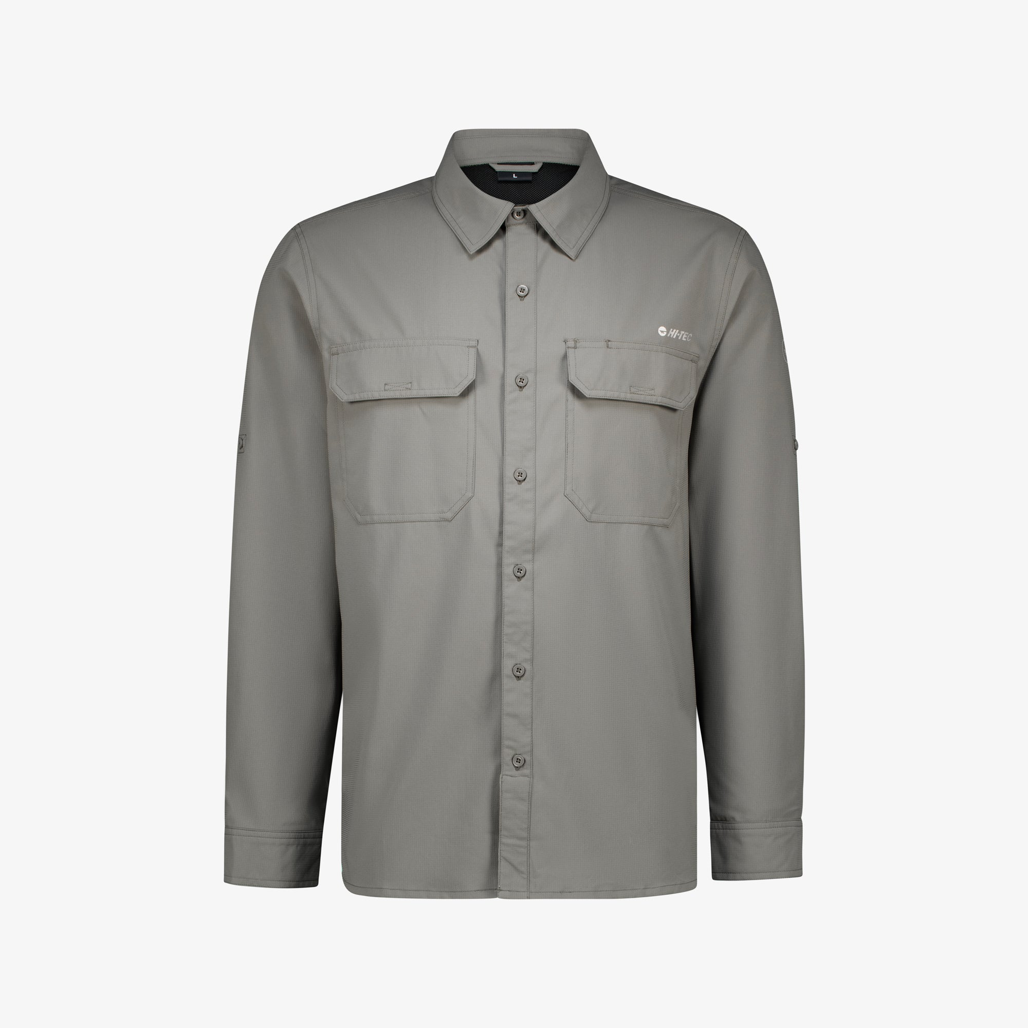 Hi-Tec Men's UV50 Quick-Dry Stretch Long Sleeve Outdoor Bush Shirt