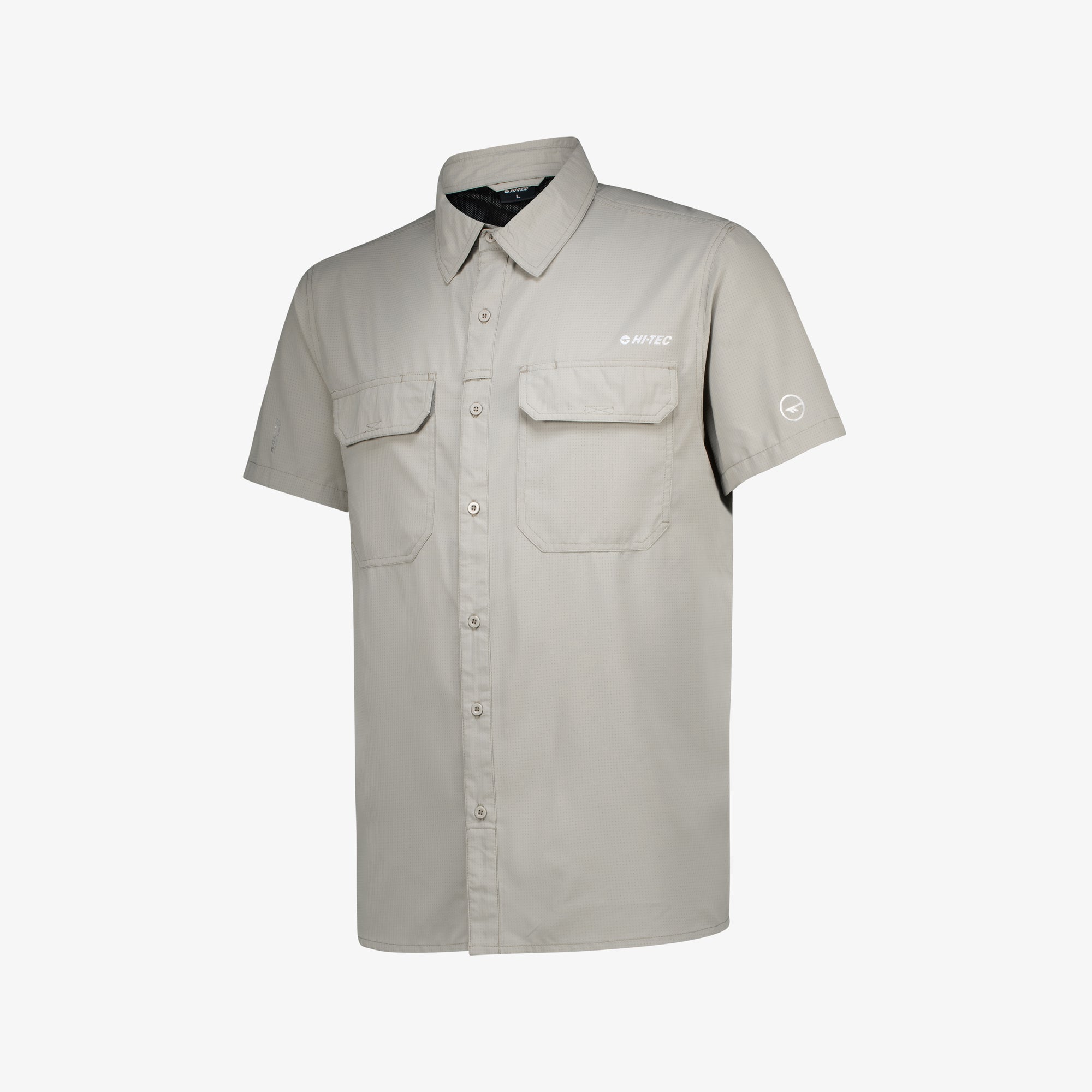 Hi-Tec Men's UV50 Quick-Dry Comfort Stretch Outdoor Short Sleeve Bush Shirt