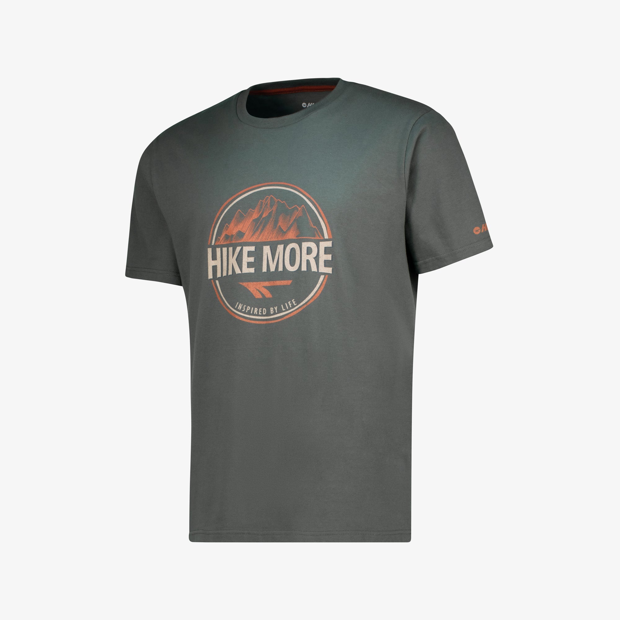 Hi-Tec Men's Hike More Breathable Cotton T-Shirt for Outdoor Adventures