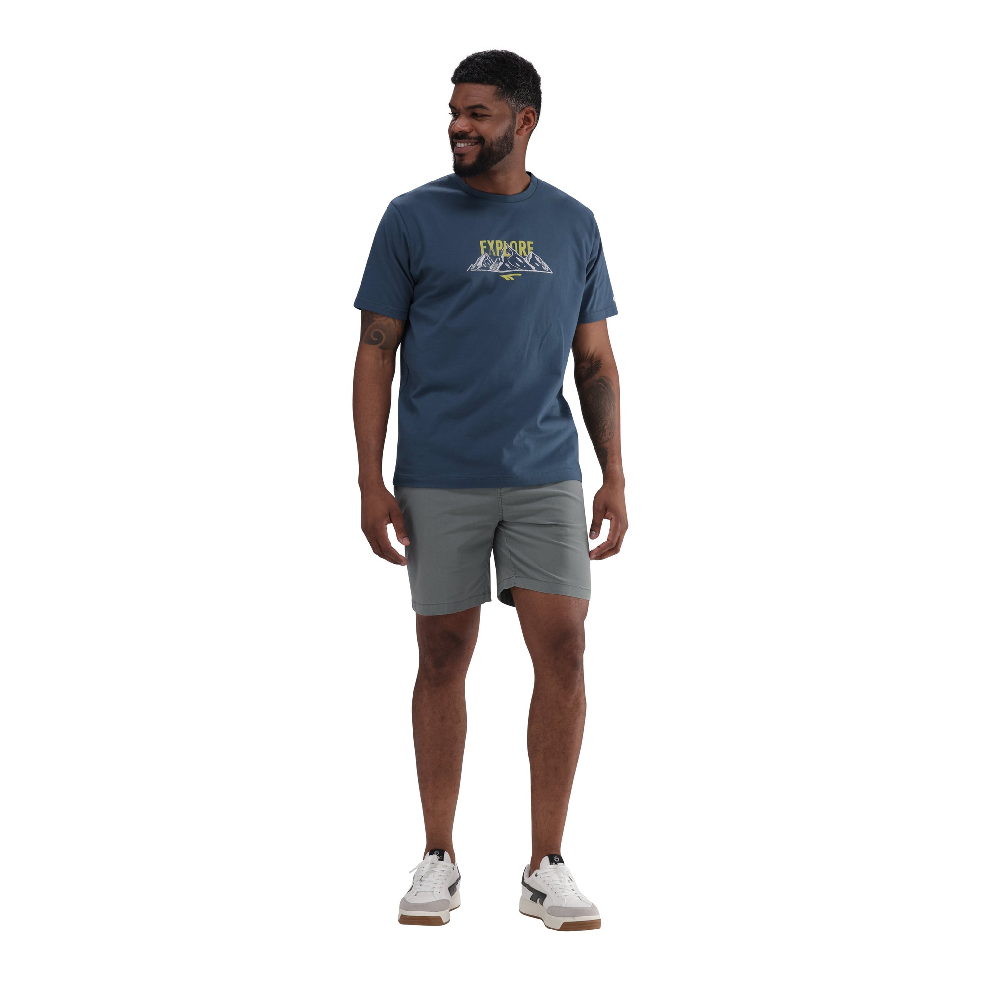 Men's Hi-Tec Outdoor Volley Shorts: Quick-Dry, 4-Way Stretch, Zippered Pockets