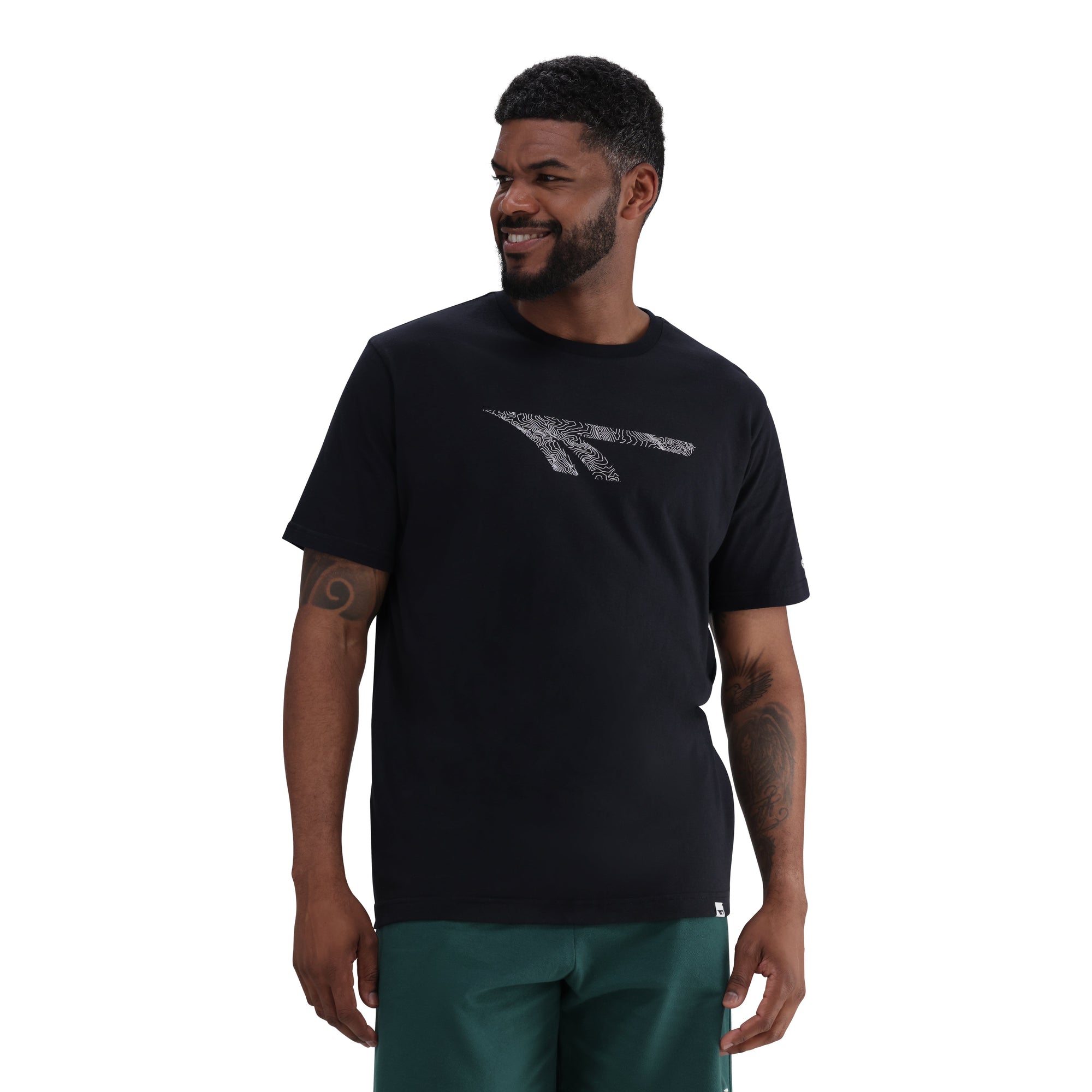 Hi-Tec Men's Contour 100% Cotton Classic Fit Round Neck T-Shirt