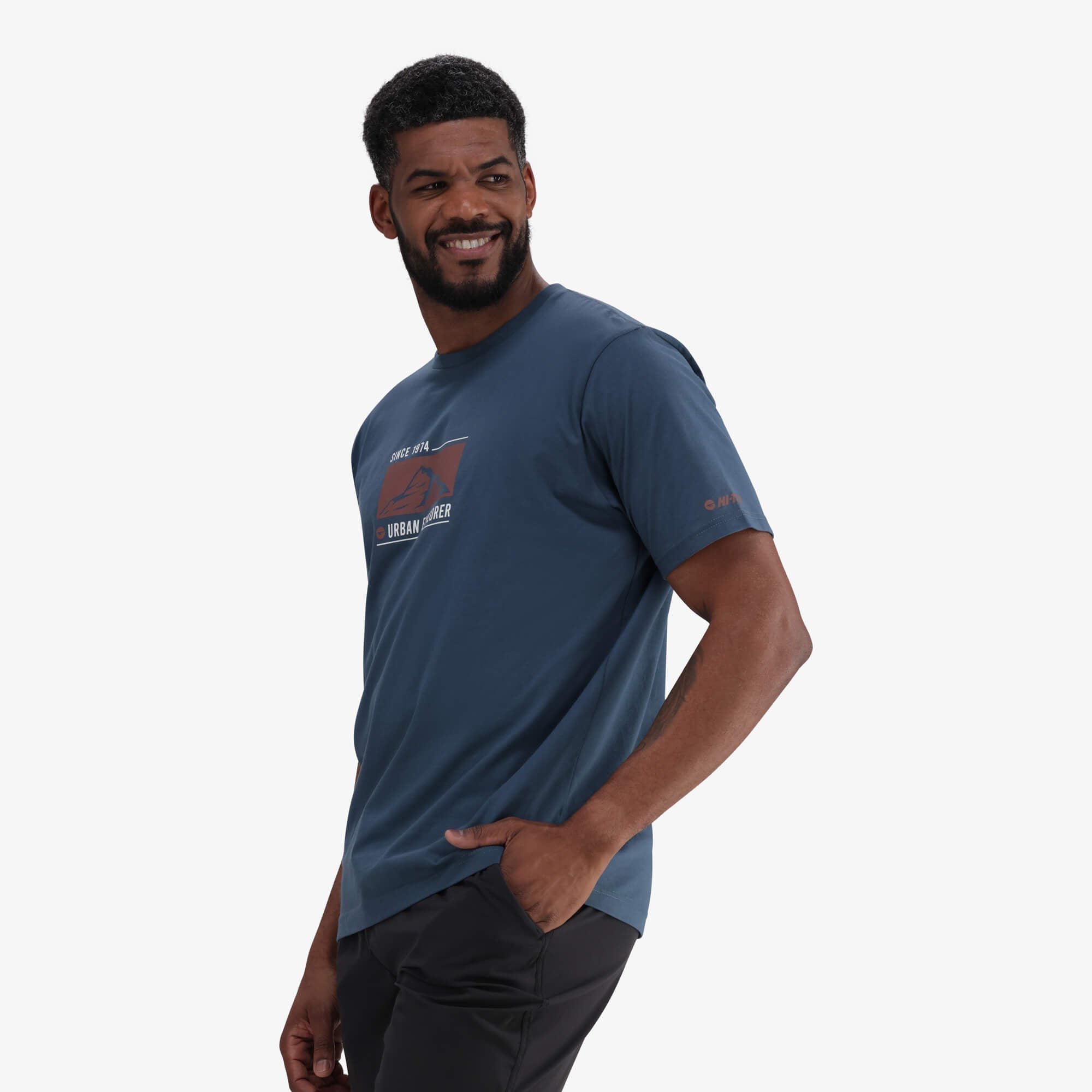 Hi-Tec Men's 100% Cotton Seeker Graphic Tee – Stargazer Comfortable Casual Style