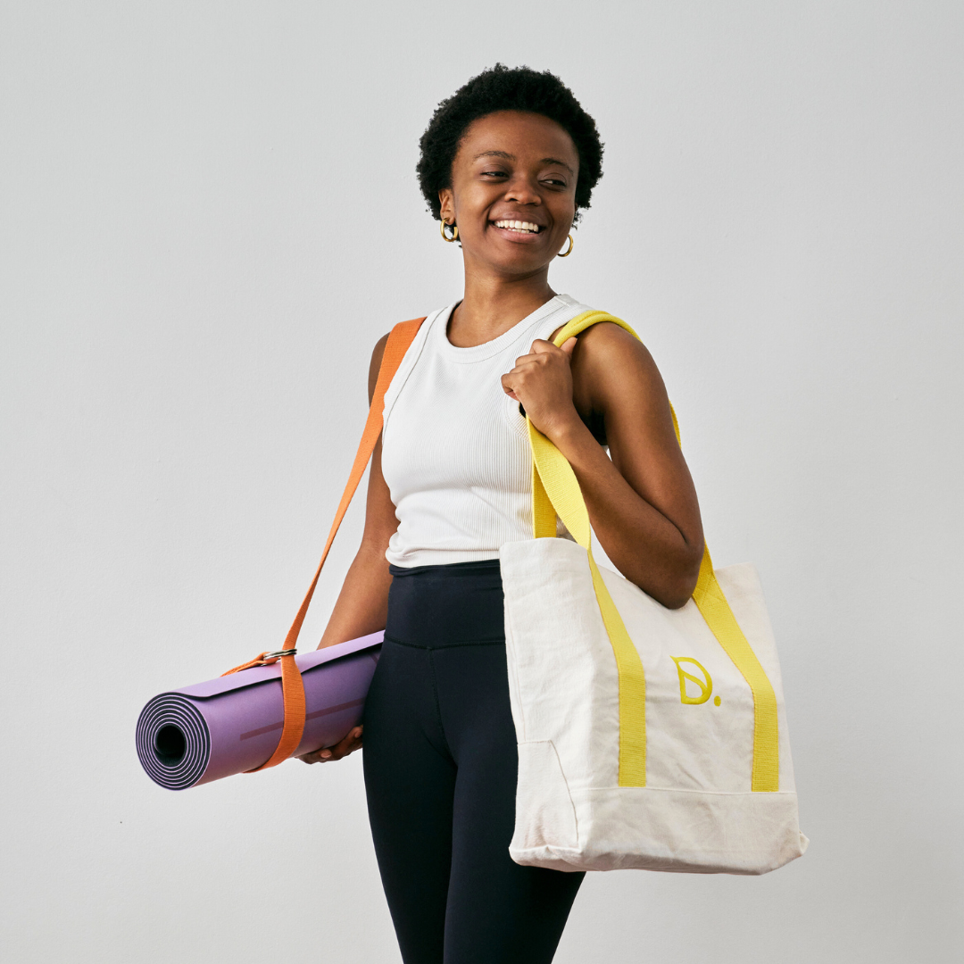 Yoga Tote Bags ~ Burnt Orange
