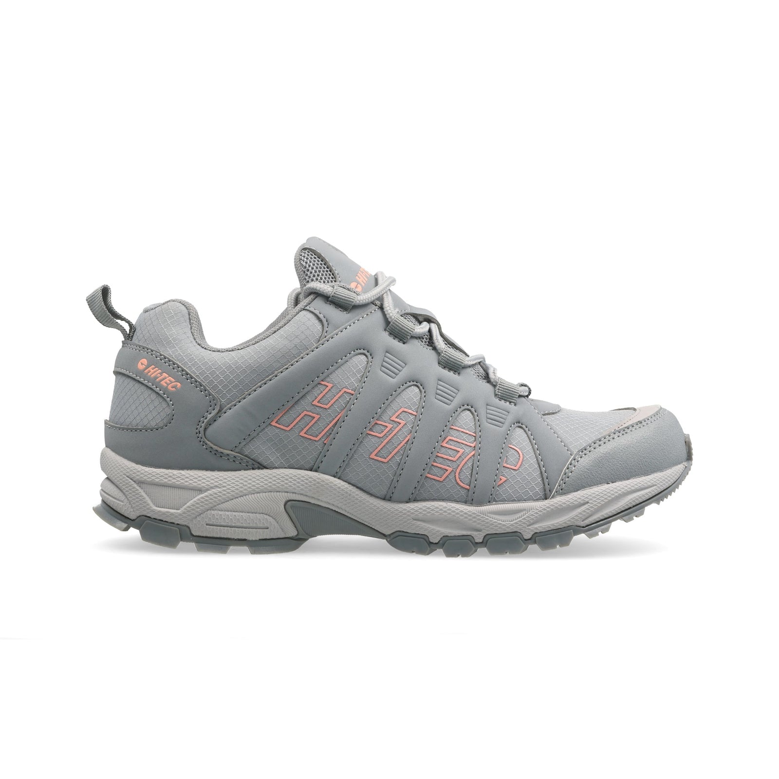 Hi-Tec Women's Warrior Ultimate Grey Breathable Mesh Active Walking Sneakers