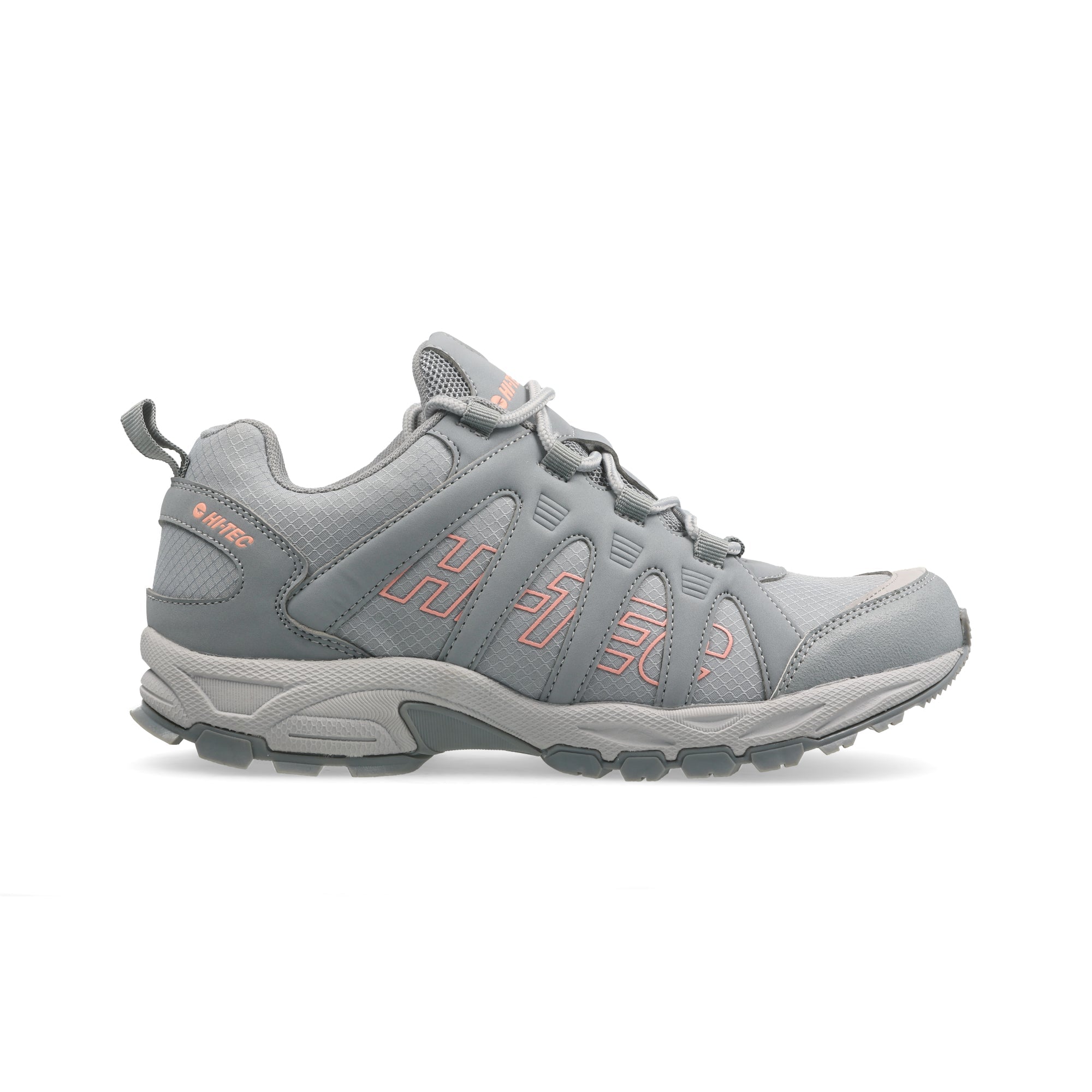 Hi-Tec Women's Warrior Ultimate Grey Breathable Mesh Active Walking Sneakers