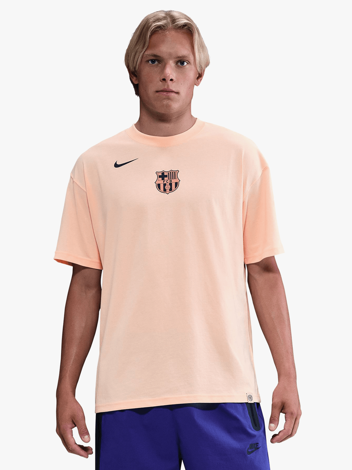 Nike Men's FC Barcelona T90 Remix Mango Retro Football Tee Shirt