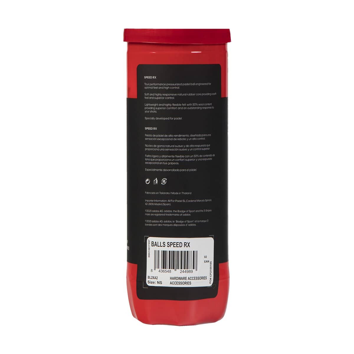 Adidas Speed RX Padel Balls-Back