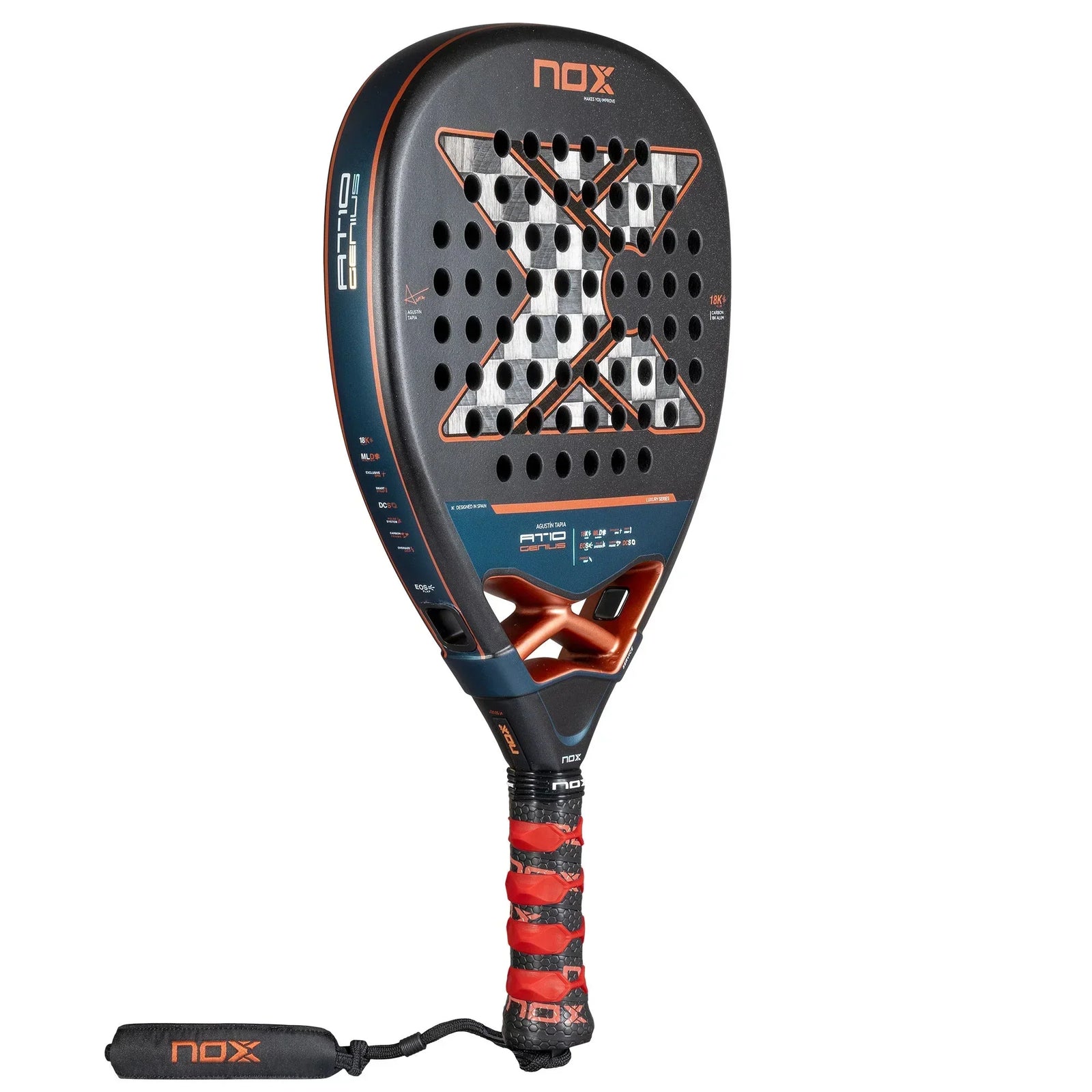 NOX AT10 Genius Attack 18K Alum Padel Racket - Cover