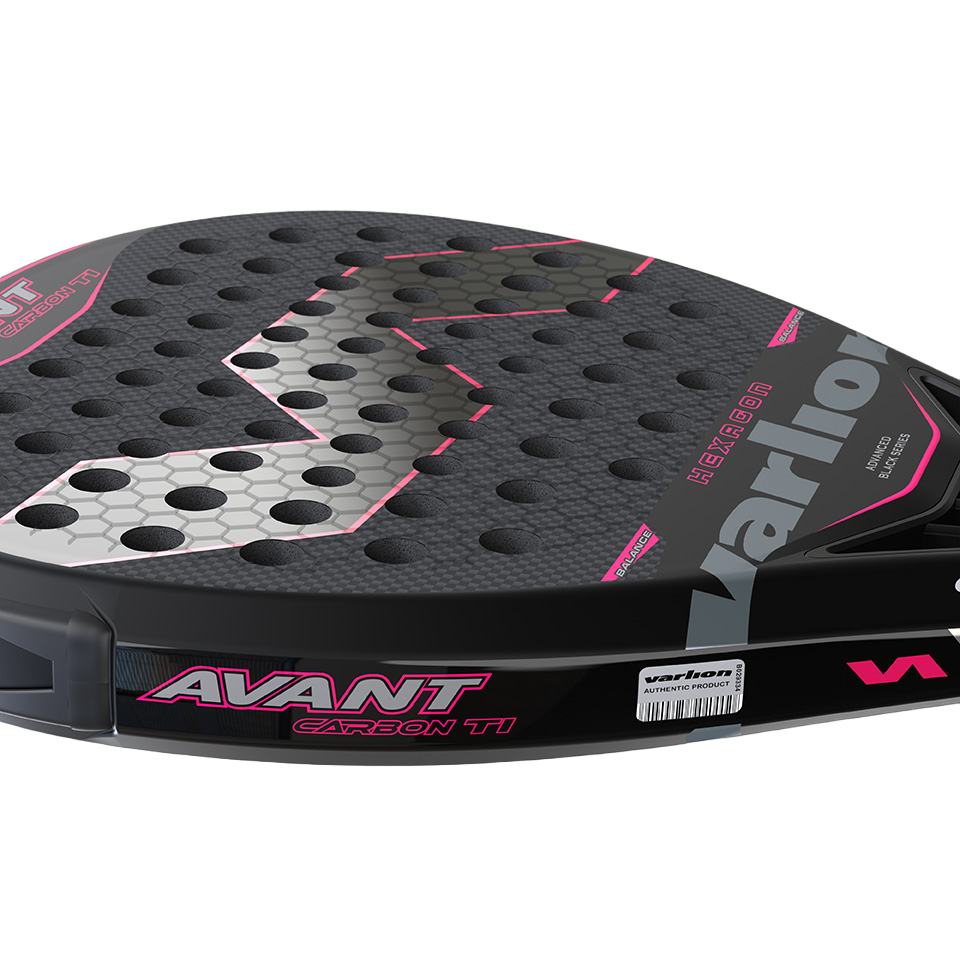 Varlion Avant Carbon Ti Diffusor Black Padel Racket-Zoom