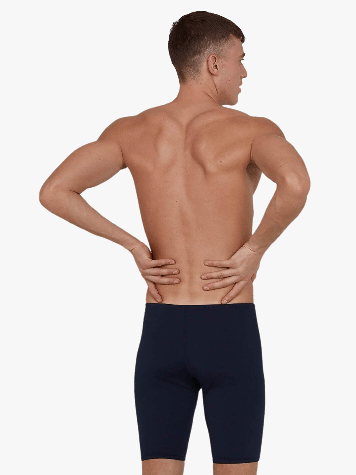Speedo Men's Essential Endurance+ Navy Jammer: Durable Chlorine-Resistant Swim Trunks