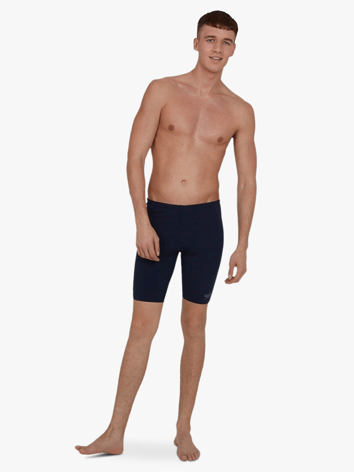 Speedo Men's Essential Endurance+ Navy Jammer: Durable Chlorine-Resistant Swim Trunks