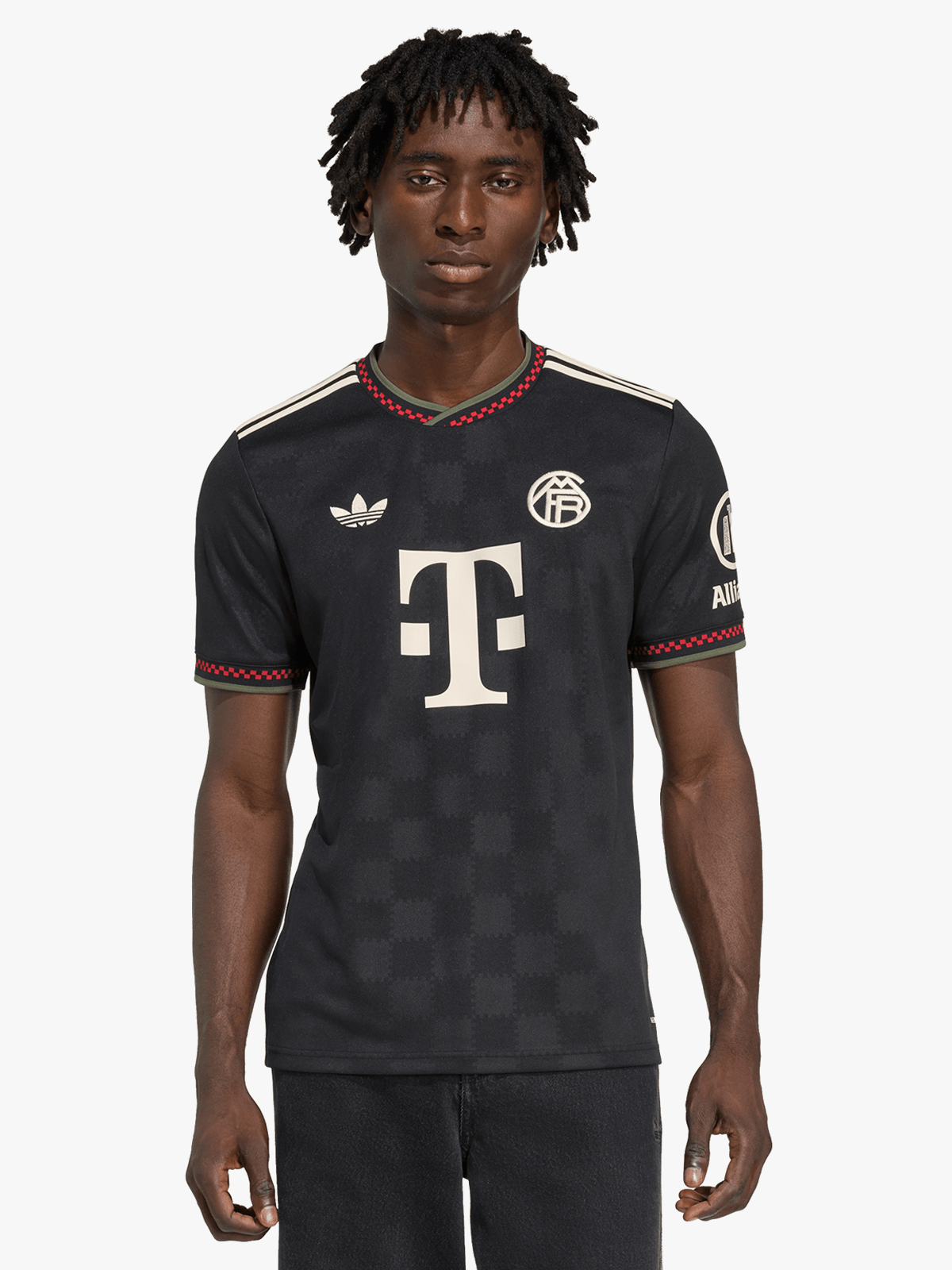 adidas Men's Bayern Munich 25/26 Black Third Stadium Soccer Jersey