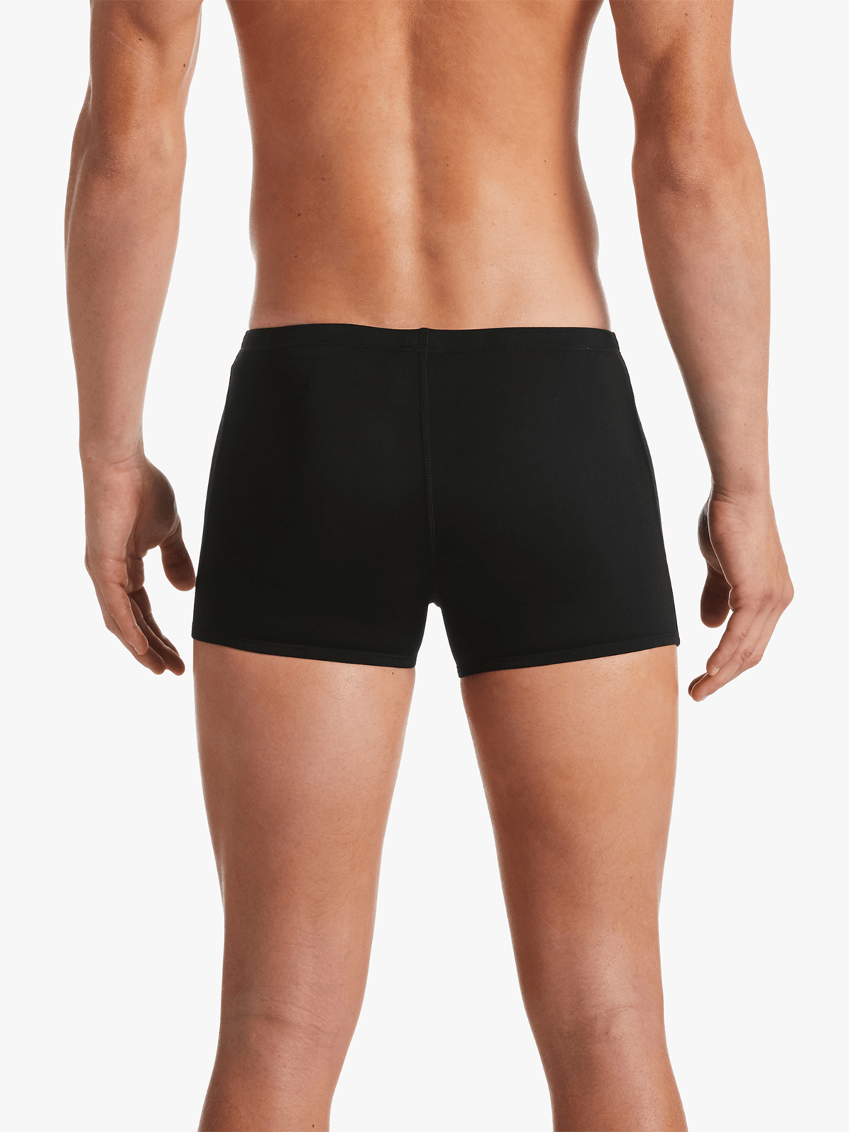 Nike Men's HydraStrong Solid Square Leg Black Jammer Swimsuit
