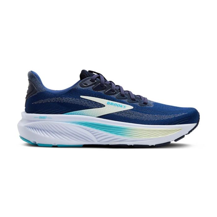 Brooks Ghost 17 Navy/Green/Turquoise Wide 2e