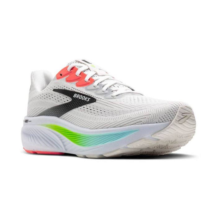 Brooks Ghost 17 White/Pink Clay/Gecko
