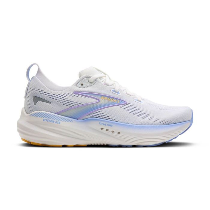 Brooks Glycerin Gts 22 White/Blue Heron/Apricot