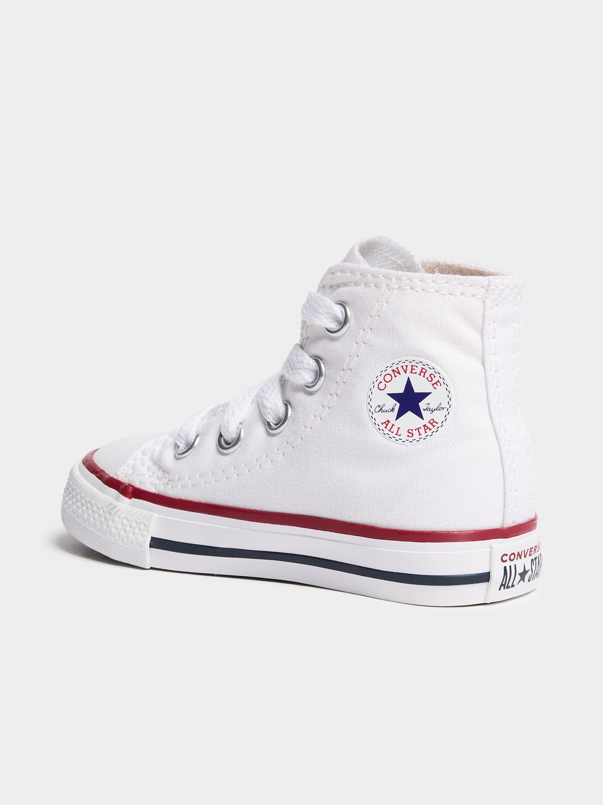 Converse Junior Infant All Star White Canvas Classic High-Top Sneakers