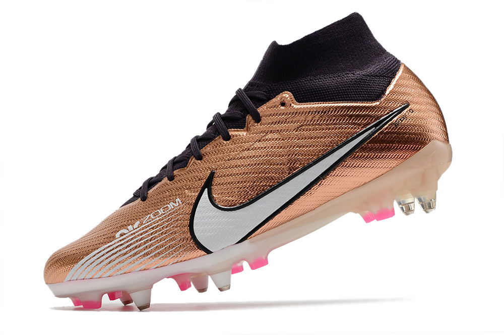 Air Zoom Mercurial Superfly 15 Elite FG Metalic Copper Metal Studs