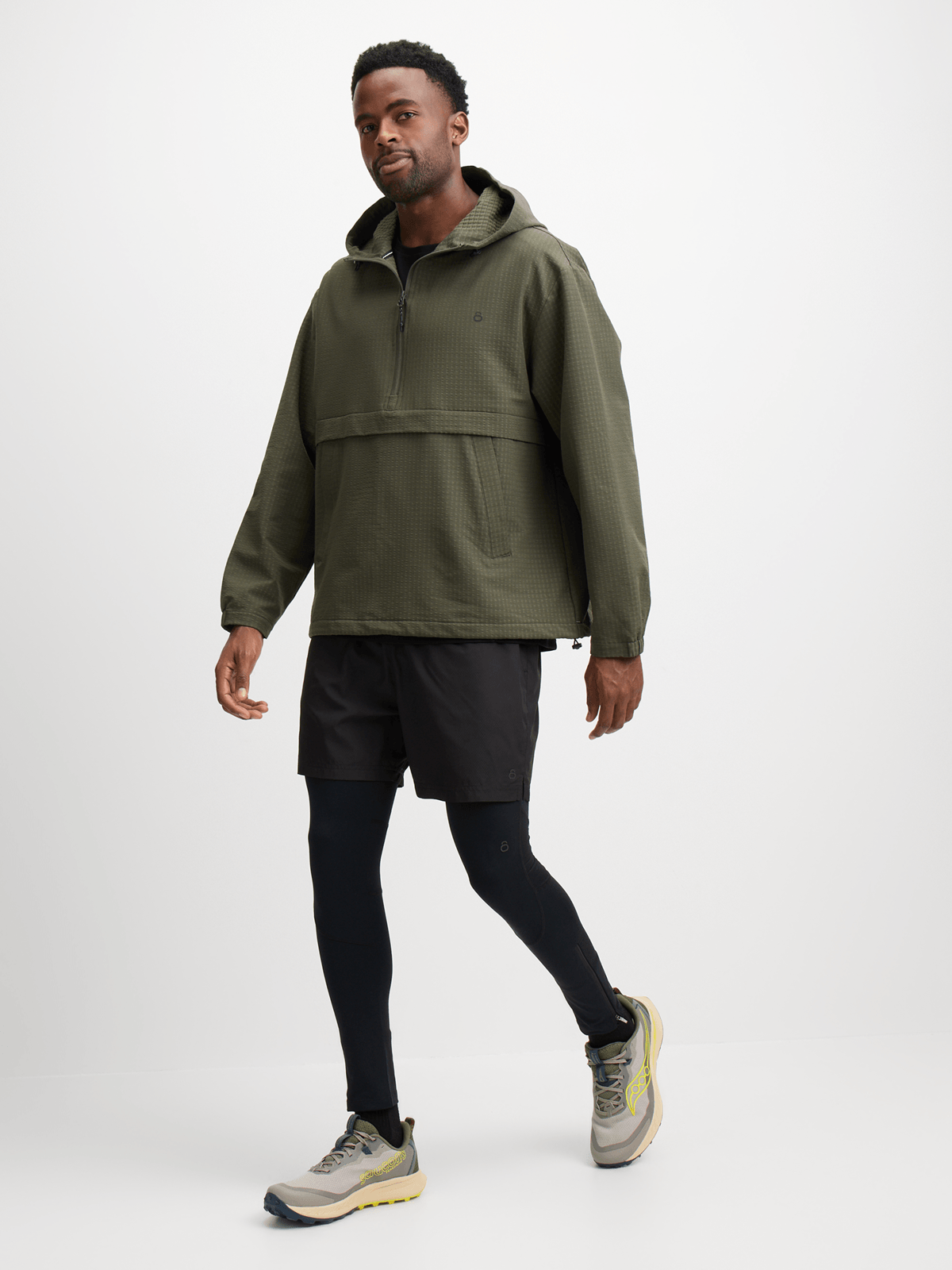 Stylish Men's Hybrid Textured Zip-Through Fatigue Jacket for Dynamic Lifestyles