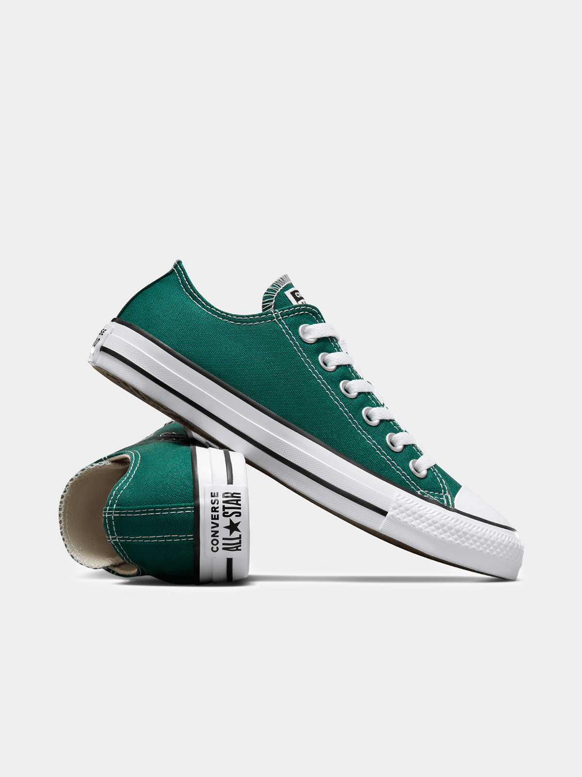 Iconic Converse Chuck Taylor All Star Forest Green Canvas Low-Top Men's Sneakers