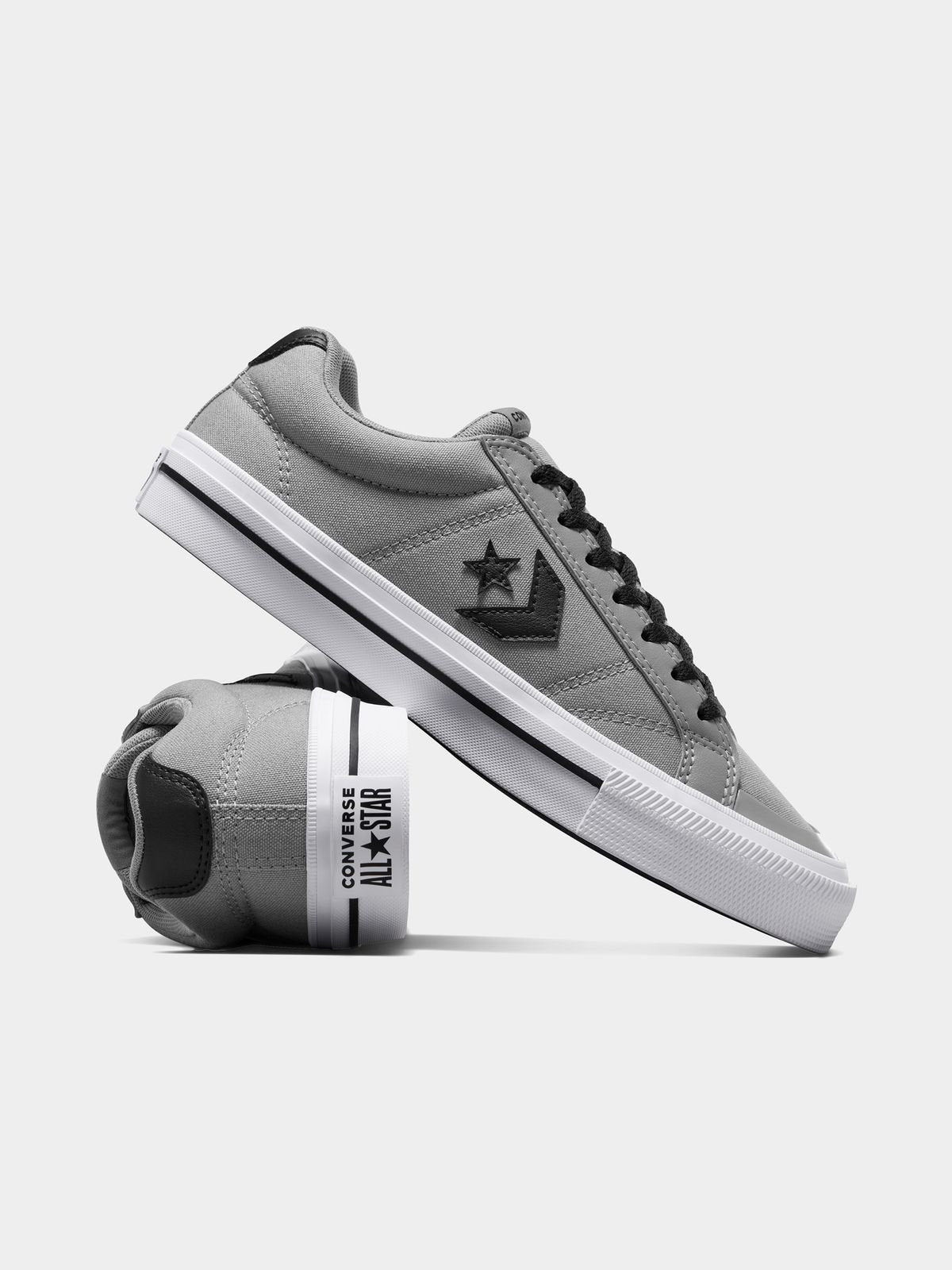 Versatile Converse Men's Sport Casual Sneakers: Stylish Grey, Black, White Suede Comfort