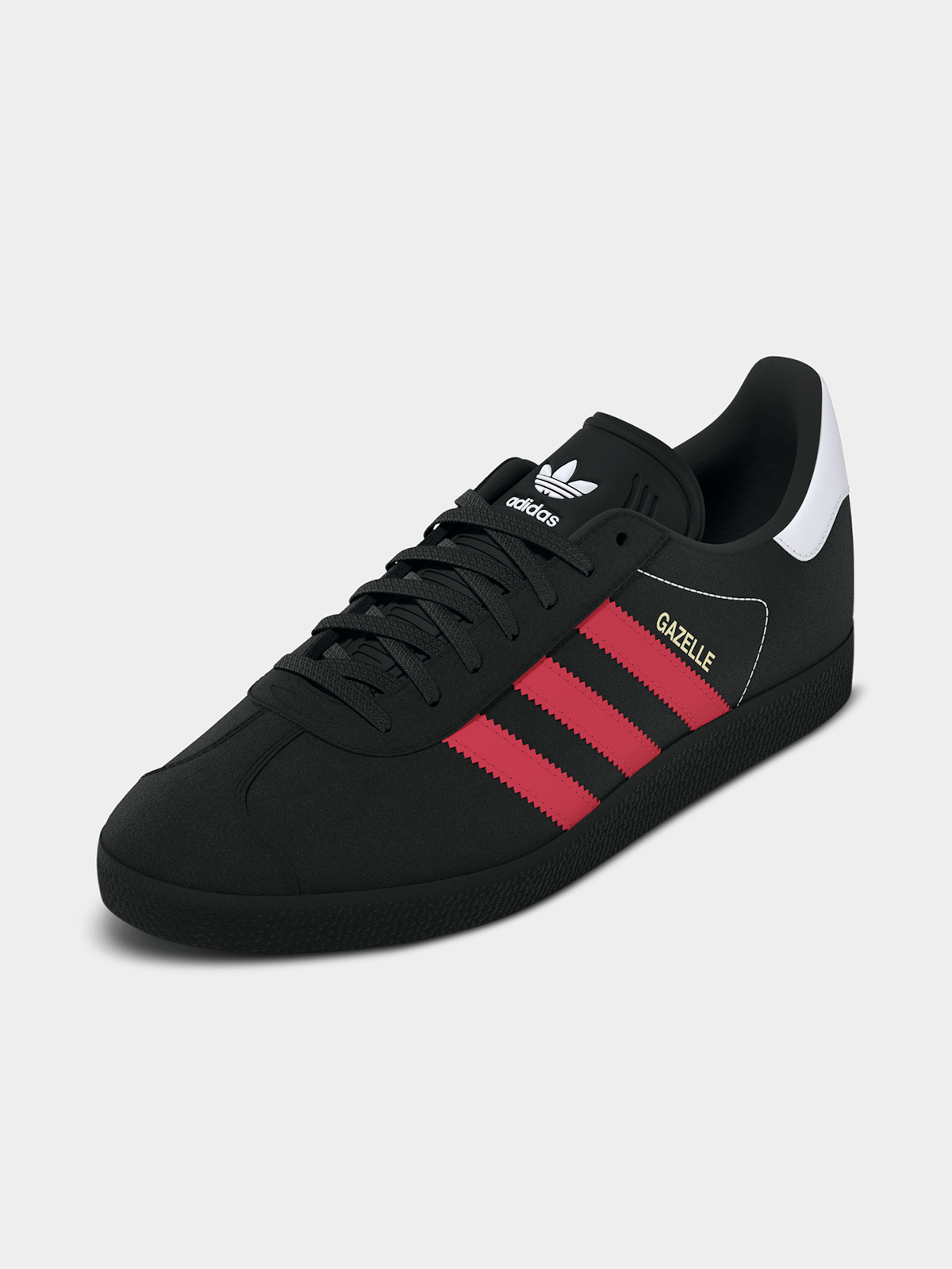 Classic adidas Orlando Pirates Gazelle Sneakers - Black Red Football Fan Edition