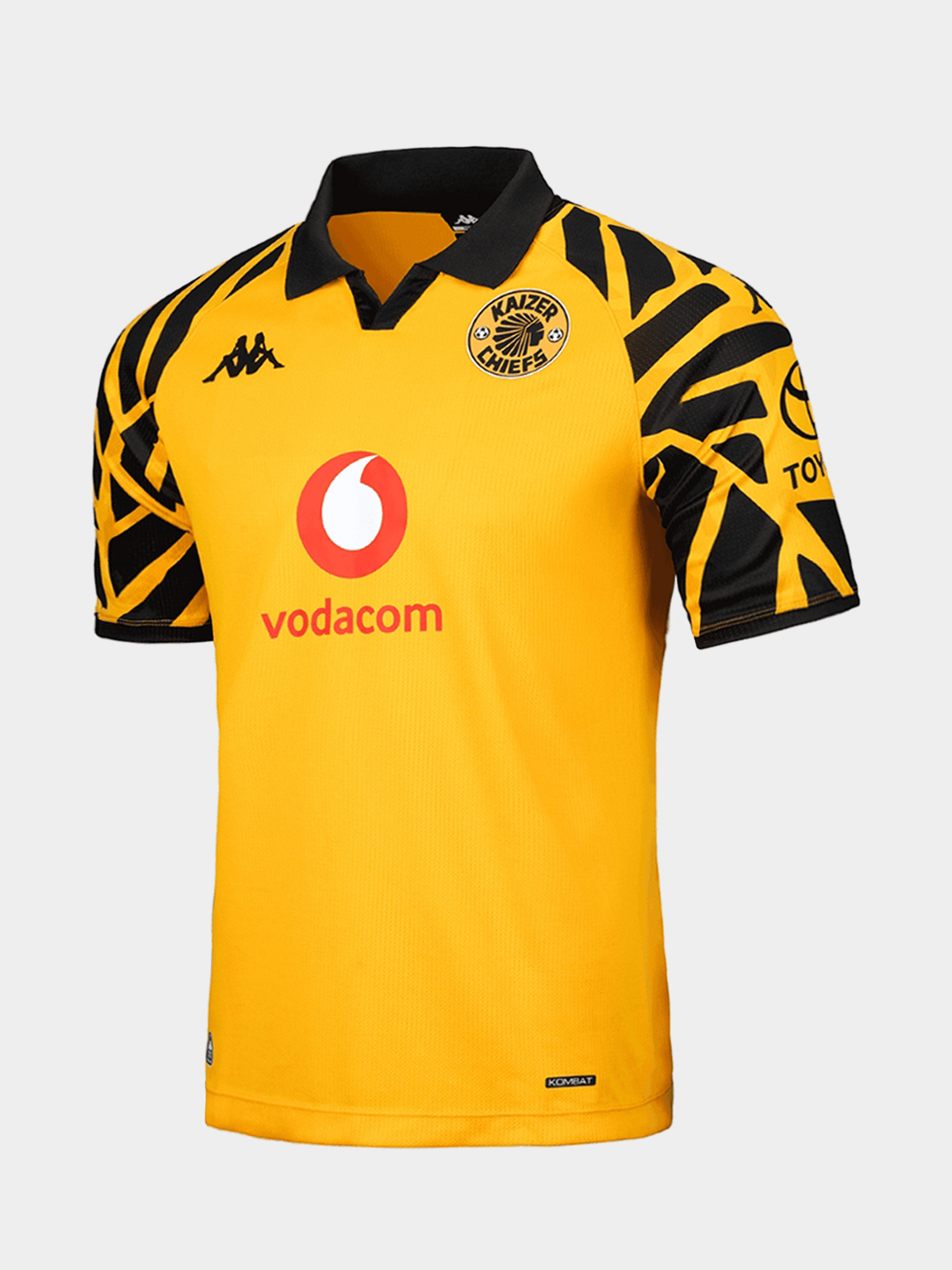 Kappa Youth Kaizer Chiefs 25/26 Home Yellow Stadium Soccer Jersey