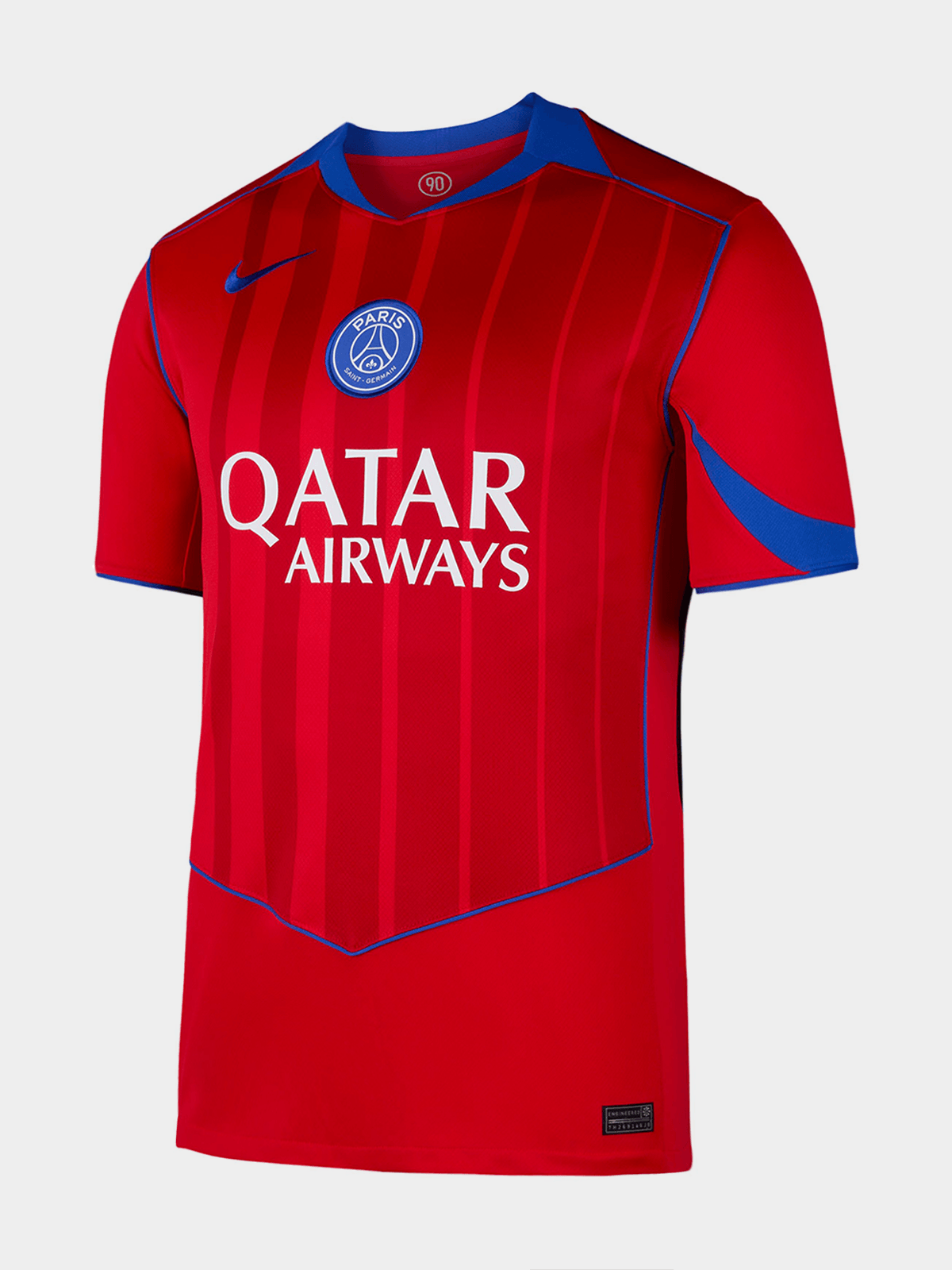 Nike Men's Paris Saint-Germain 25/26 Red/Blue Dri-FIT Stadium Soccer Jersey