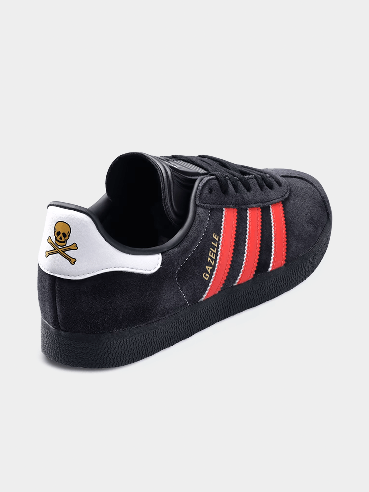 Classic adidas Orlando Pirates Gazelle Sneakers - Black Red Football Fan Edition