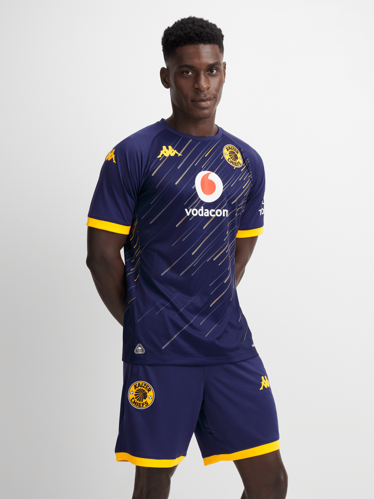 Official Kappa Kaizer Chiefs Mixio Pro 8 Performance Blue Training Shorts