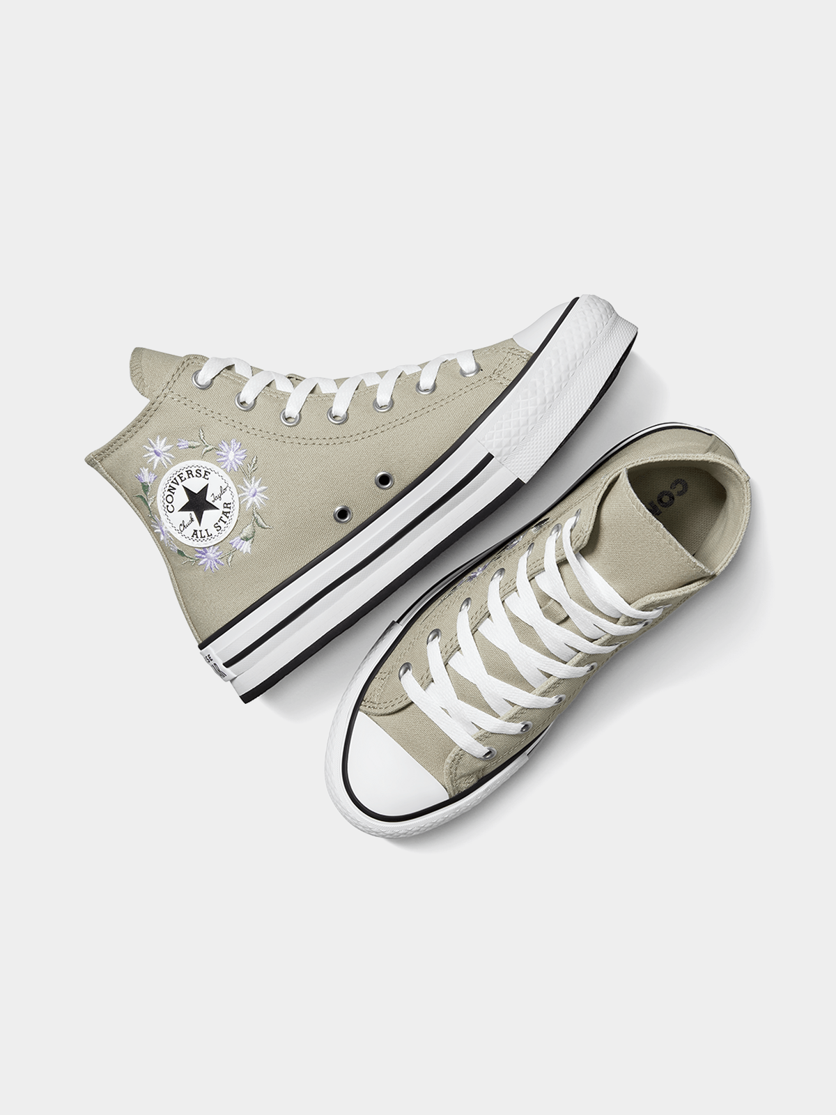 Converse Junior Floral Platform Chuck Taylor All Star Lift Sneakers