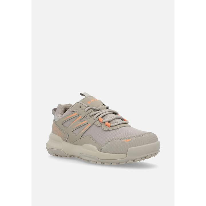 Hi-Tec Women's Tempest Breathable Mesh Comfort Sneakers - Taupe/Cork Stylish Everyday Footwear