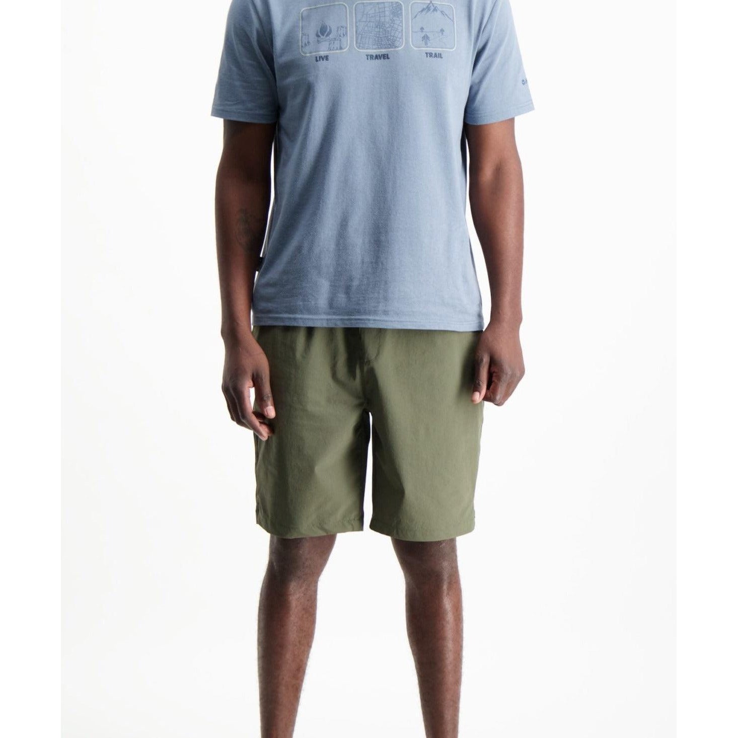Men's Hi-Tec Outdoor Volley Shorts: Quick-Dry, 4-Way Stretch, Zippered Pockets