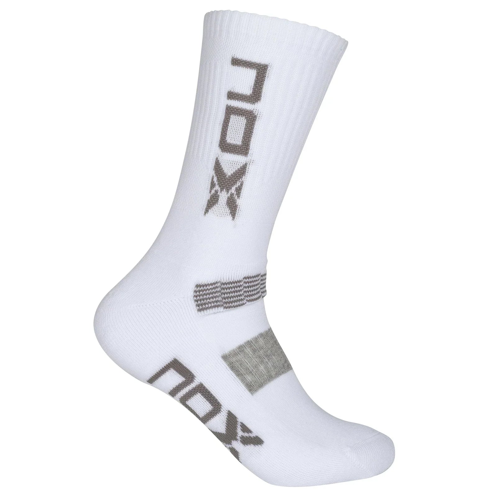 NOX Performance Crew Socks - White/Grey