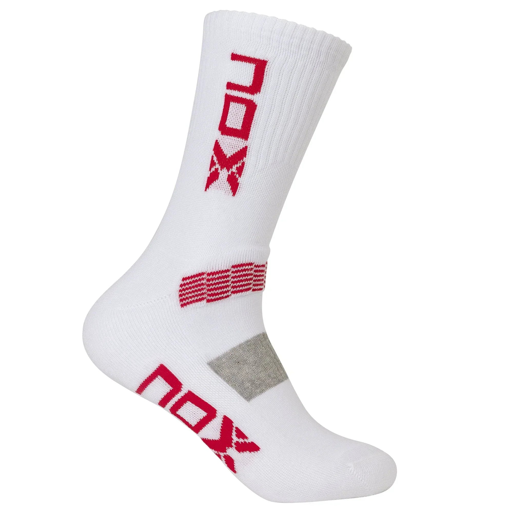 NOX Performance Crew Socks - White/Red