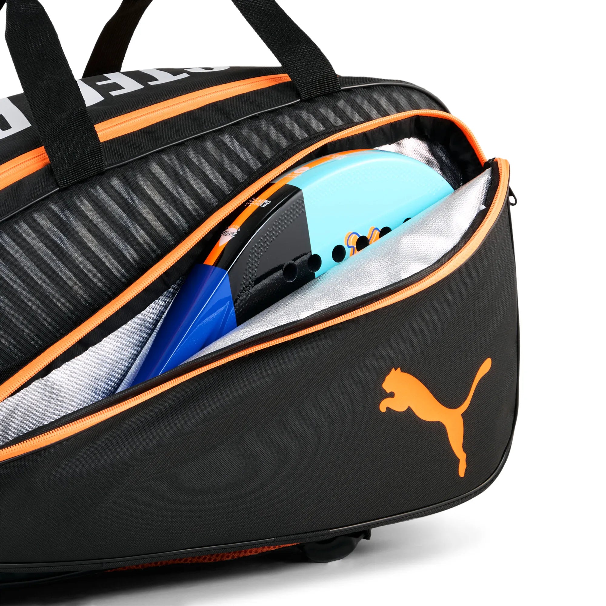 Puma NOVA ELITE Padel Bag Black/White-Heat Fire