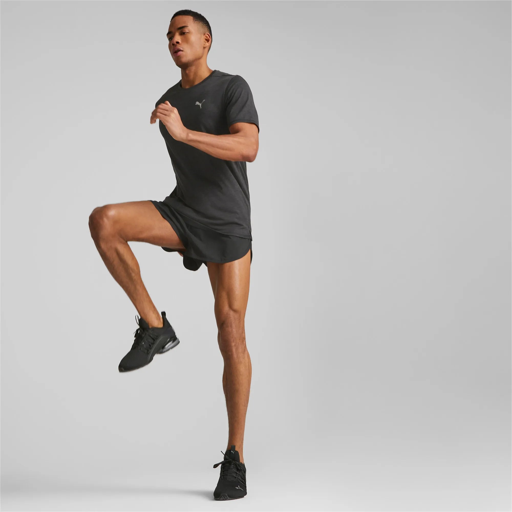 Puma Run Favorite Heather SS M Black